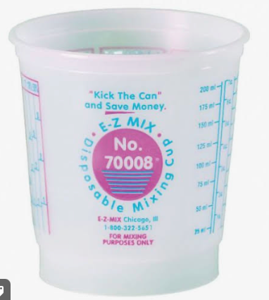 Plastic 8oz Mixing Cups