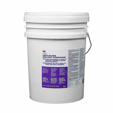 3M Marine High Gloss Gelcoat Compound, 06026, pail (50 lb), 1 each