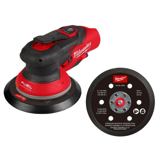 Milwaukee 2584-20 M12 FUEL 6" Random Orbital Sander (3/32")
