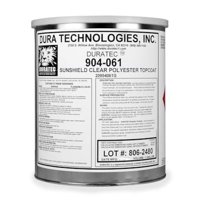 Duratec | Sunshield Clear Polyester Topcoat 904-061 Gallon