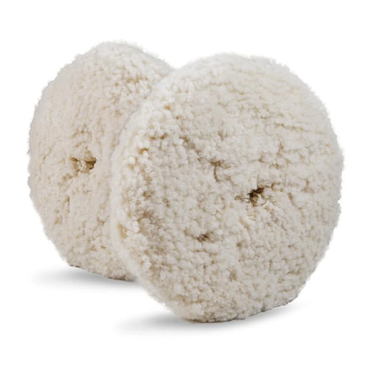 Pad Cutting White Wool 8" Double Sided Lake Country Marine Line