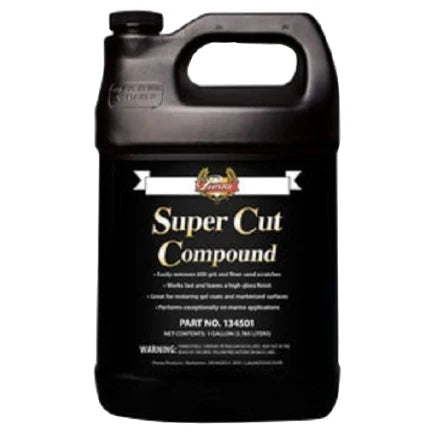 Presta 134501 Super Cut Compound for Removing P800 Grit, Heavy Sand Scratches and Oxidation - 1 Gallon