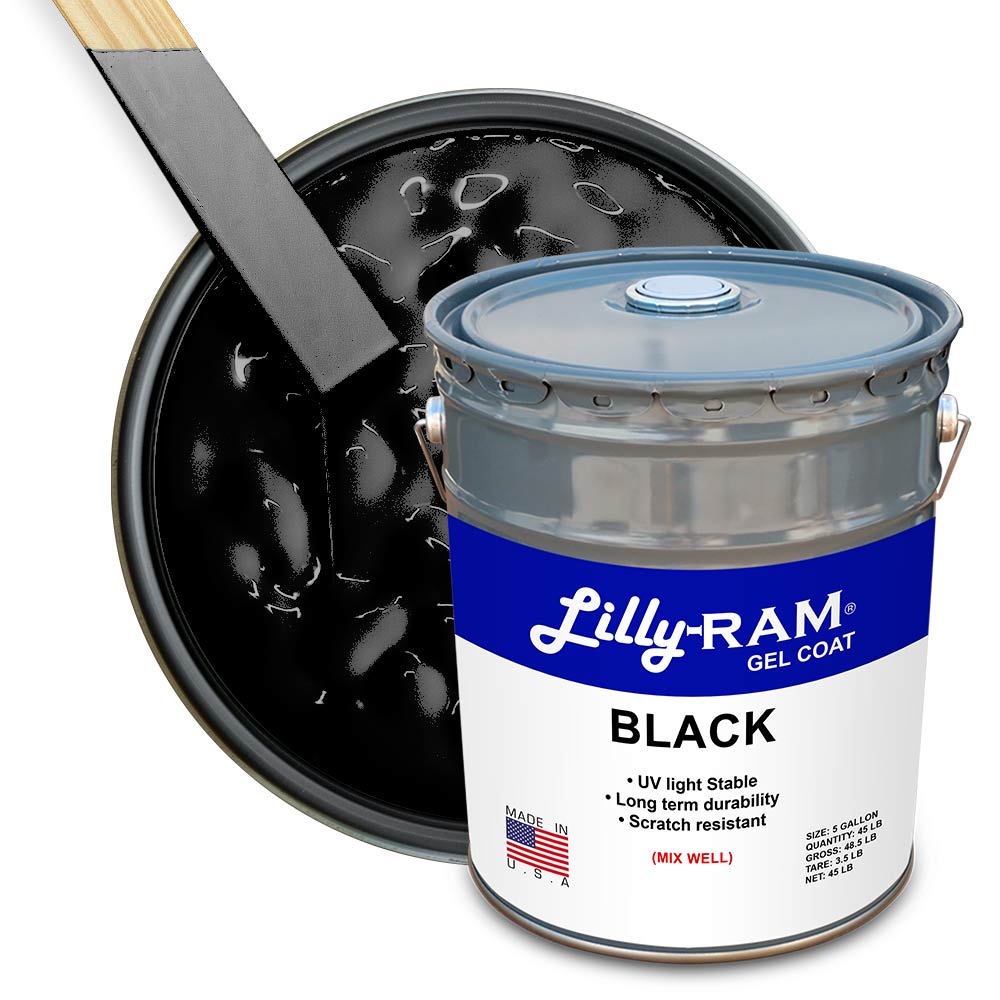 Black Gel Coat | 5 Gallon Pail