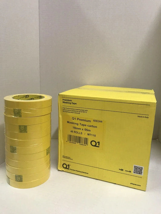 Q1 Premium Yellow Masking Tape .75" | The Spray Source | Accessories